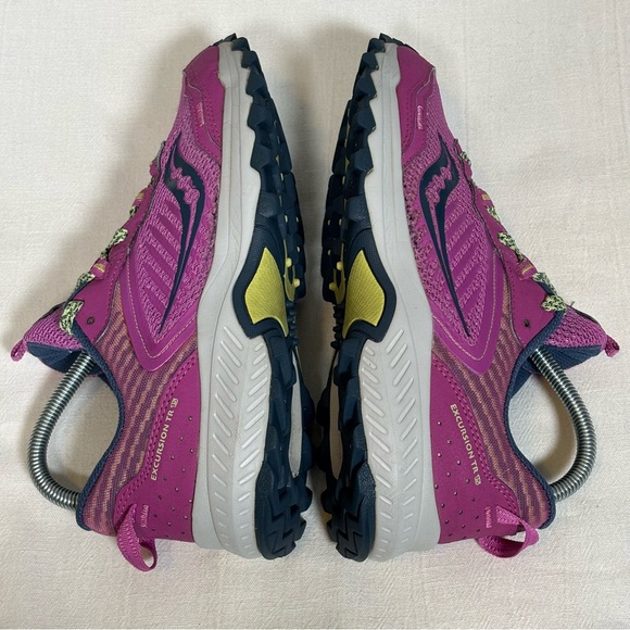 Saucony Excursion TR15 Trail Running Athletic Shoes-Purple-Women Size 9.5 - Picture 7 of 10